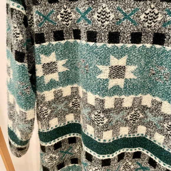 Vintage Southwestern Quilt Patchwork Patterned Blanket Chore Barn Jacket - Picture 5 of 5